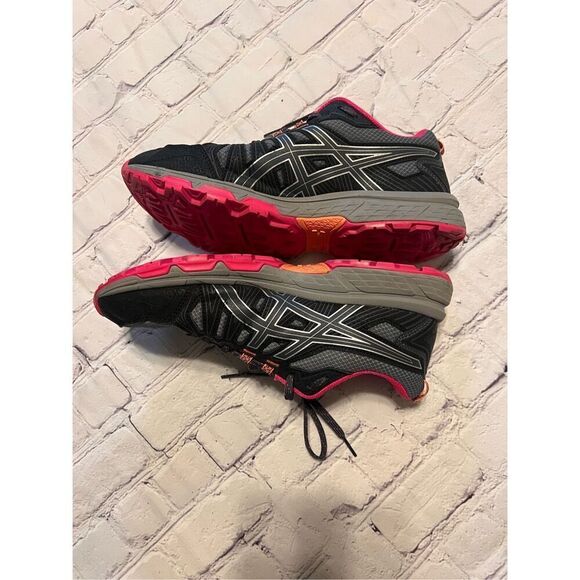 Asics Women's Size 10 Wide Gel Venture 7 Athletic Sneaker Gray Pink Running Shoe - Picture 5 of 11